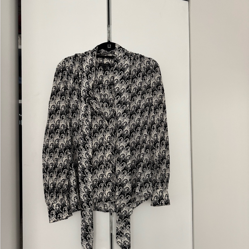 Marc Jacob’s Black and White Patterned Blouse